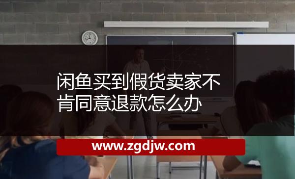 閑魚買到假貨賣家不肯同意退款怎么辦 