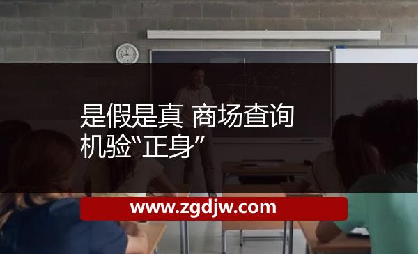 是假是真 商場(chǎng)查詢機(jī)驗(yàn)“正身” 